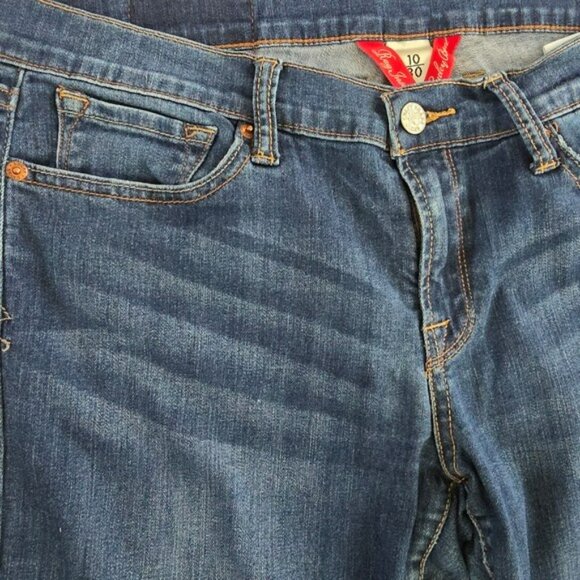 Lucky Brand Women's Jeans Size 10 W30 Charlie Skinny Blue Denim Embroidered - Picture 4 of 16